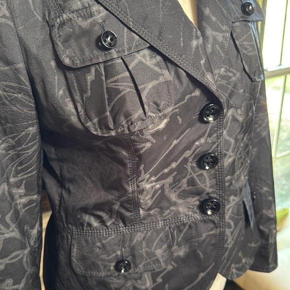 Luisa Cerano Black Abstract Jacquard Women's Jacket - Picture 3 of 6